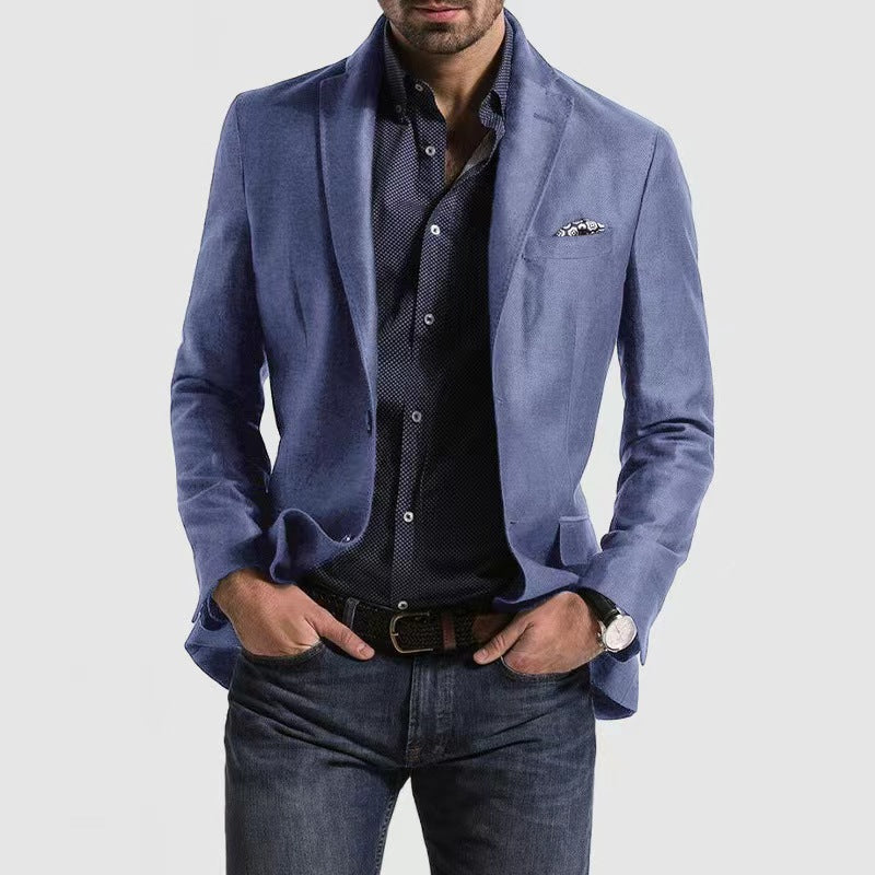 Suit Jacket - Polyester Blend Structured Cut & Room To Move