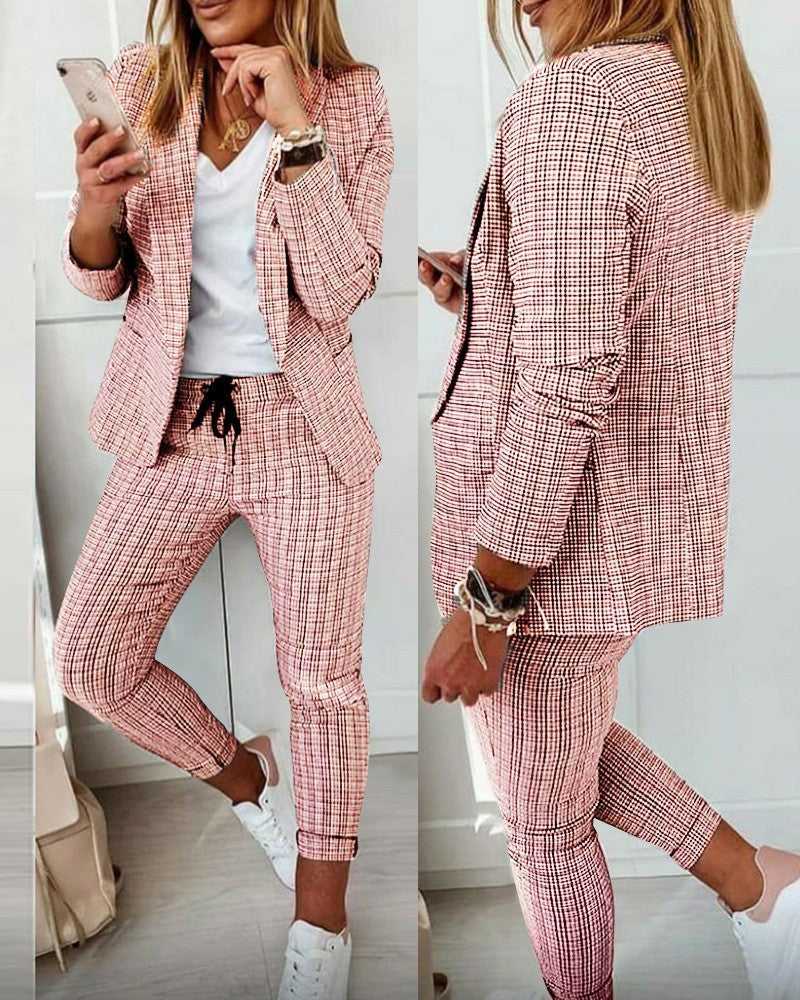 Suit – Polyester Blend Tailored Blazer And Smooth Drape