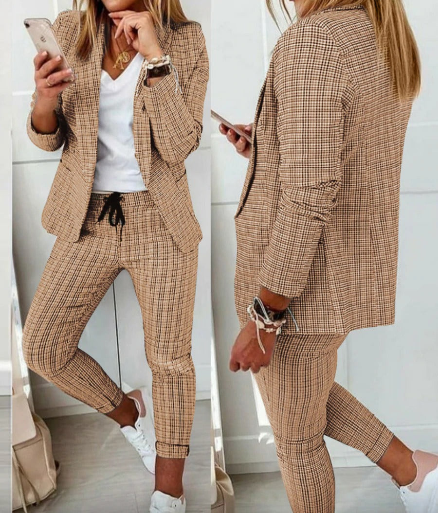 Suit – Polyester Blend Tailored Blazer And Smooth Drape