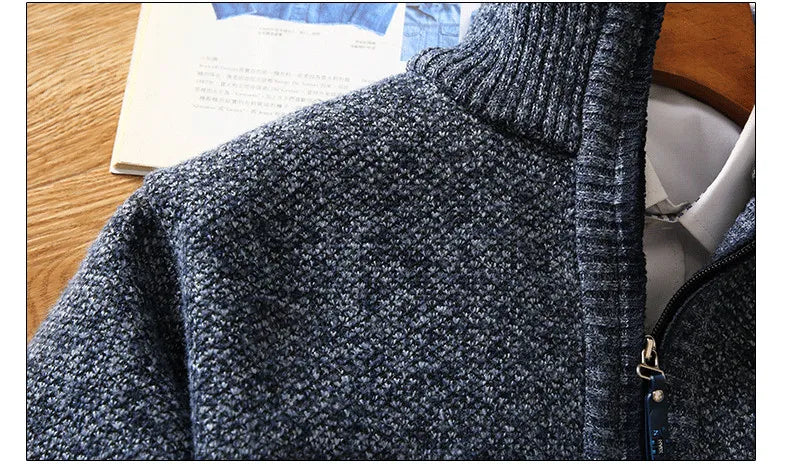 Sweater - Half Zip Front & Fleece Blend Air Control