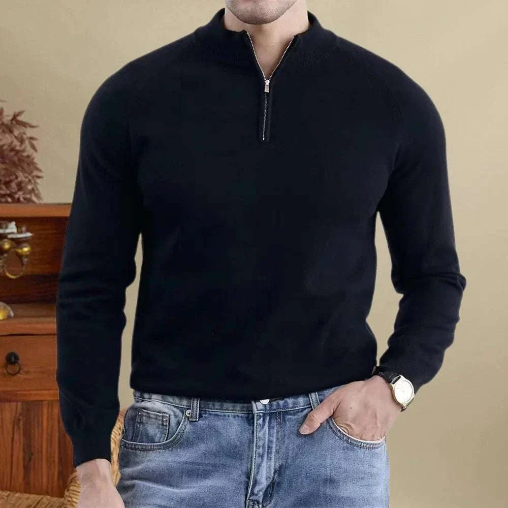 Sweater - Slim Knit Shape & Warm Natural Blend Comfort