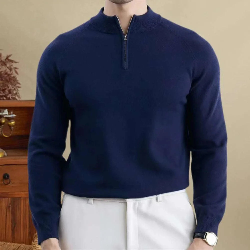 Sweater - Slim Knit Shape & Warm Natural Blend Comfort
