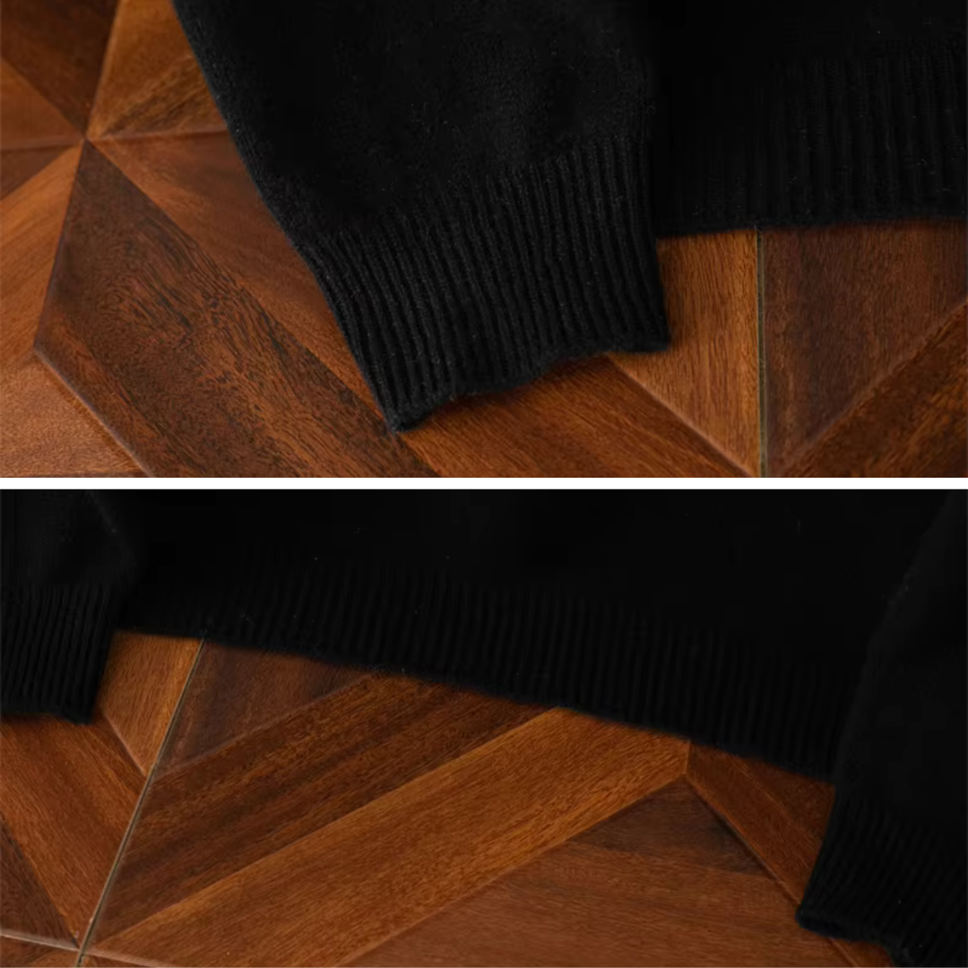 Sweater - Zip Front Knit & Warm Breathable Layering Fit