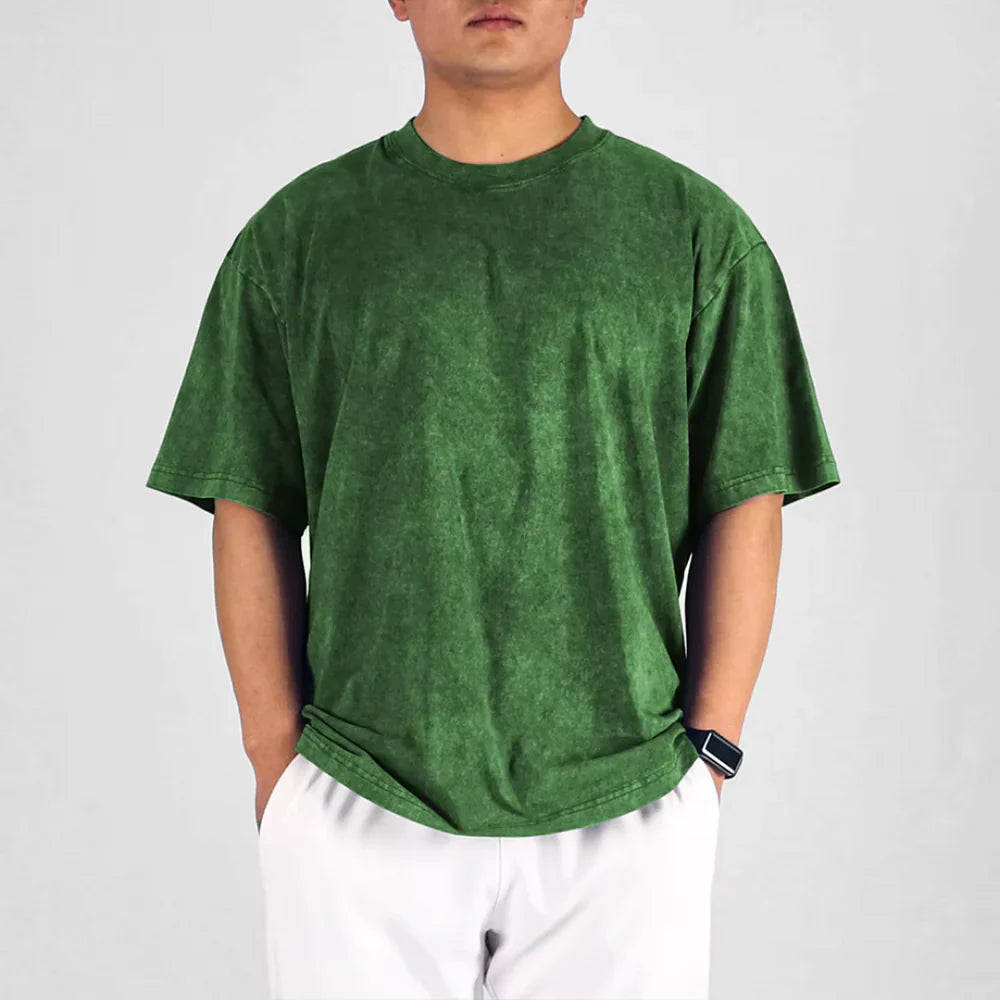 T Shirt – Vintage Wash And Roomy Shape For Easy Move