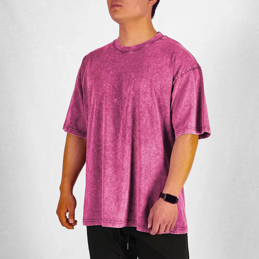 T Shirt – Vintage Wash And Roomy Shape For Easy Move