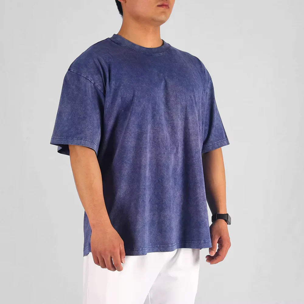 T Shirt – Vintage Wash And Roomy Shape For Easy Move