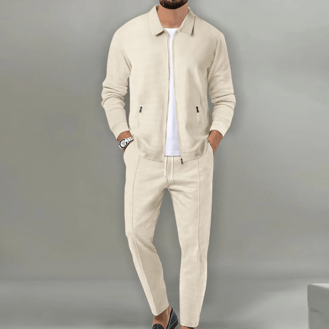Tracksuit Set - Polyester Blend Jacket And Trousers Airflow