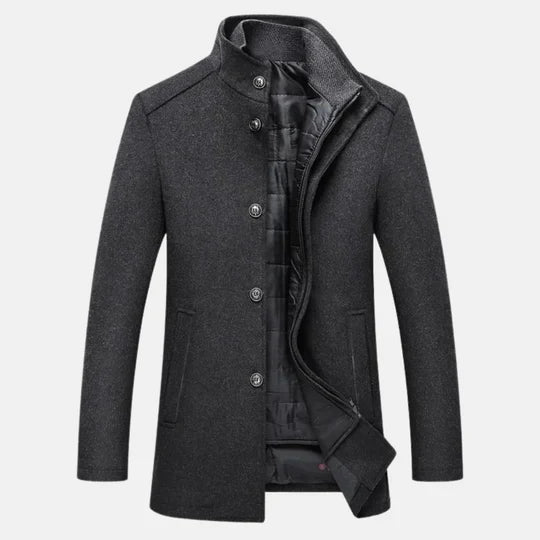 Trench Coat - Combed Blend Slim Shape & Windproof Warmth