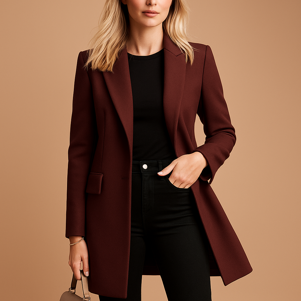 Trench Coat - Double Breasted Front & Structured Shape