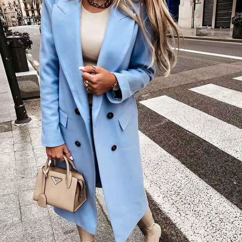 Trench Coat - Polyester Blend Long Cut & Wind Blocking