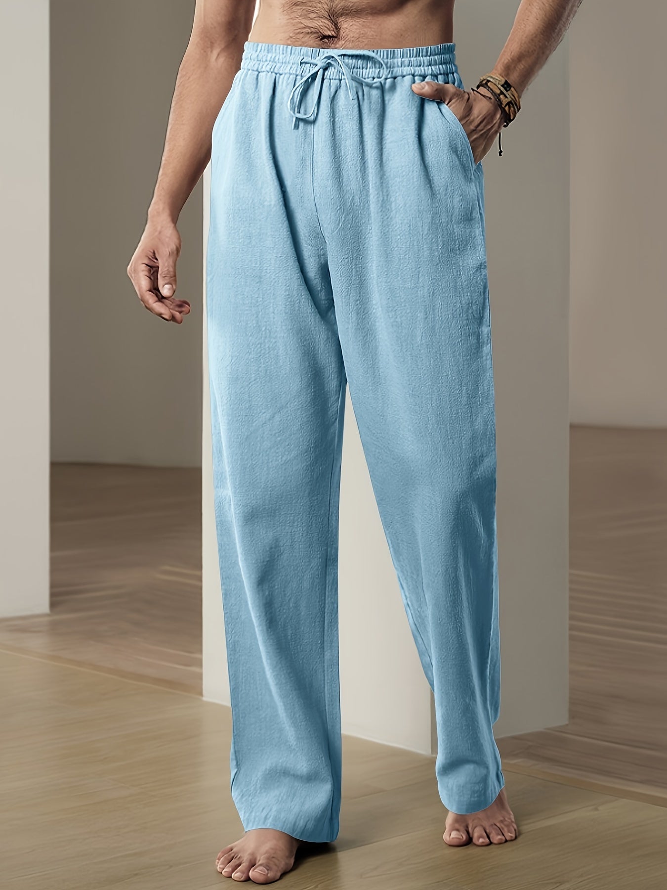 Trousers - Soft Blend Relaxed Cut & Drawstring Waist