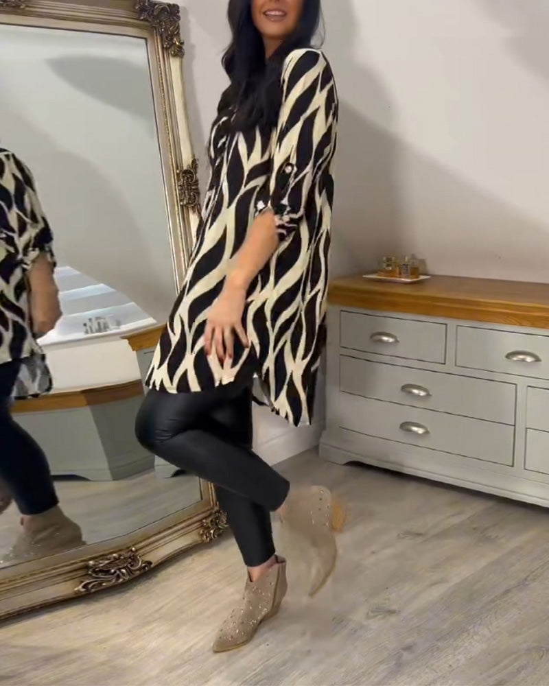Tunic Shirt - Lightweight Blend & Loose Drape Airy Comfort