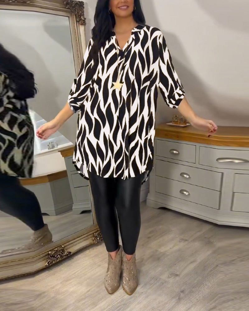 Tunic Shirt - Lightweight Blend & Loose Drape Airy Comfort
