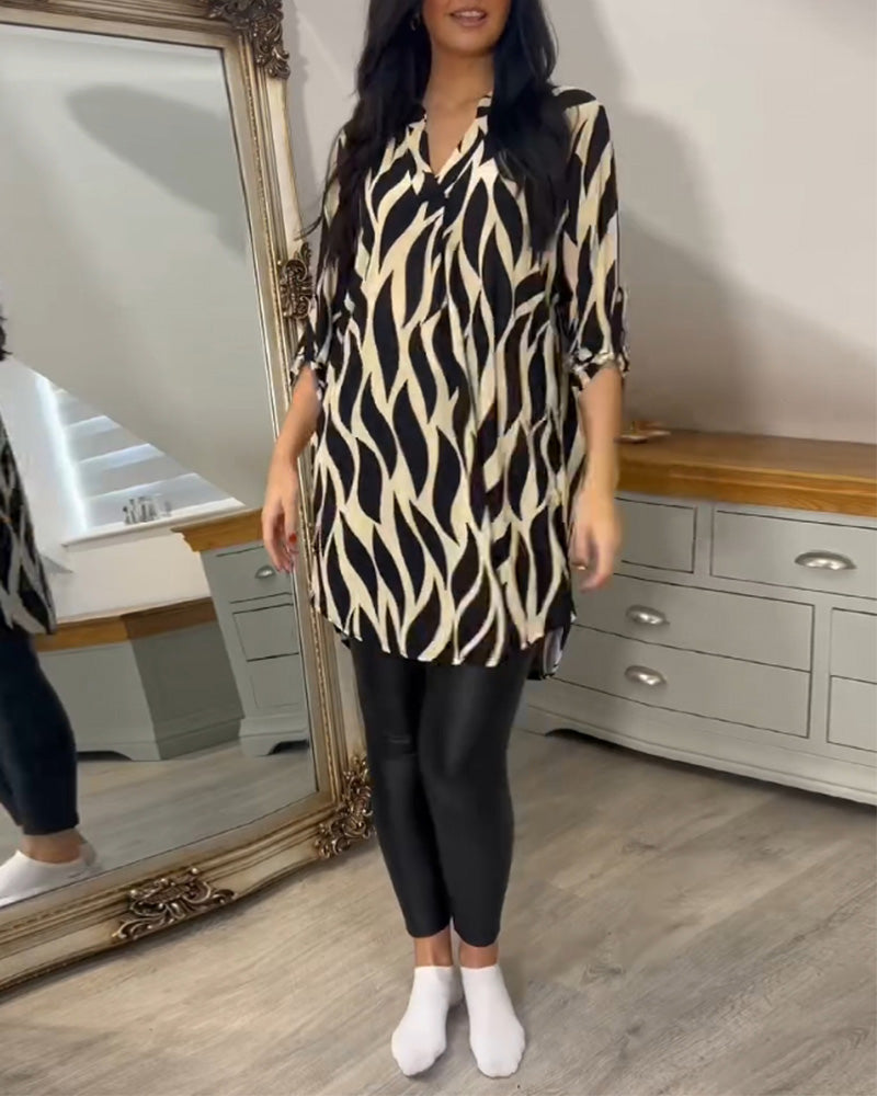 Tunic Shirt - Lightweight Blend & Loose Drape Airy Comfort
