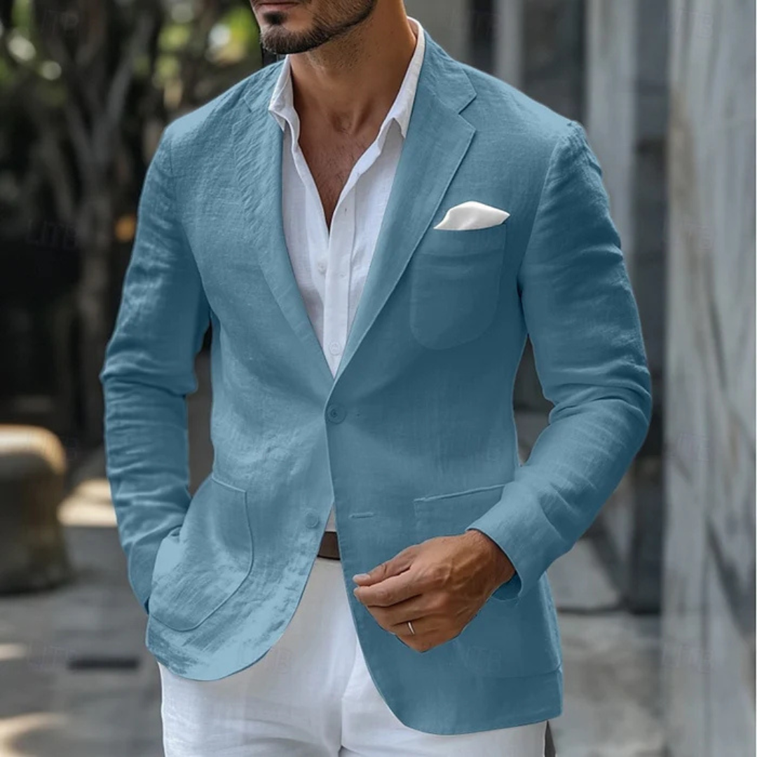 Men's Linen Blazer Jacket