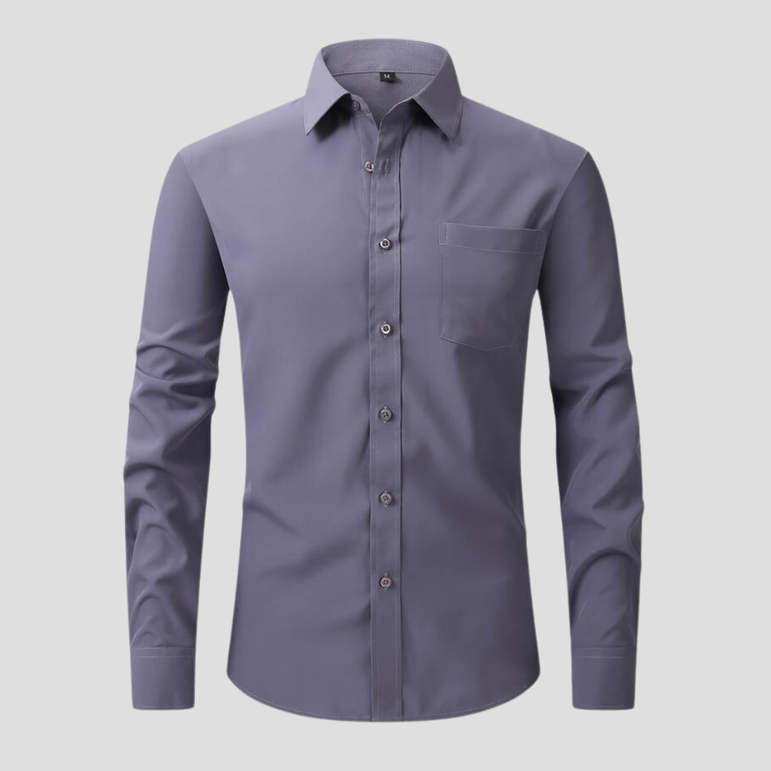 Men's Anti-Creasing Business Dress Shirt 1