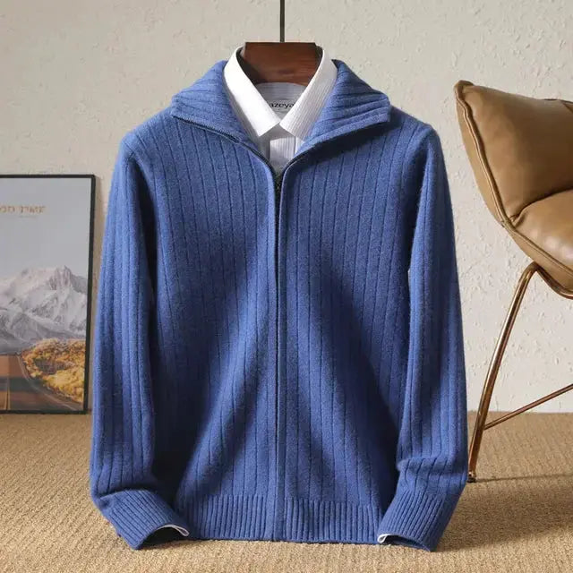 Vest - Blend Stripe Pattern And Flat Layering Shape