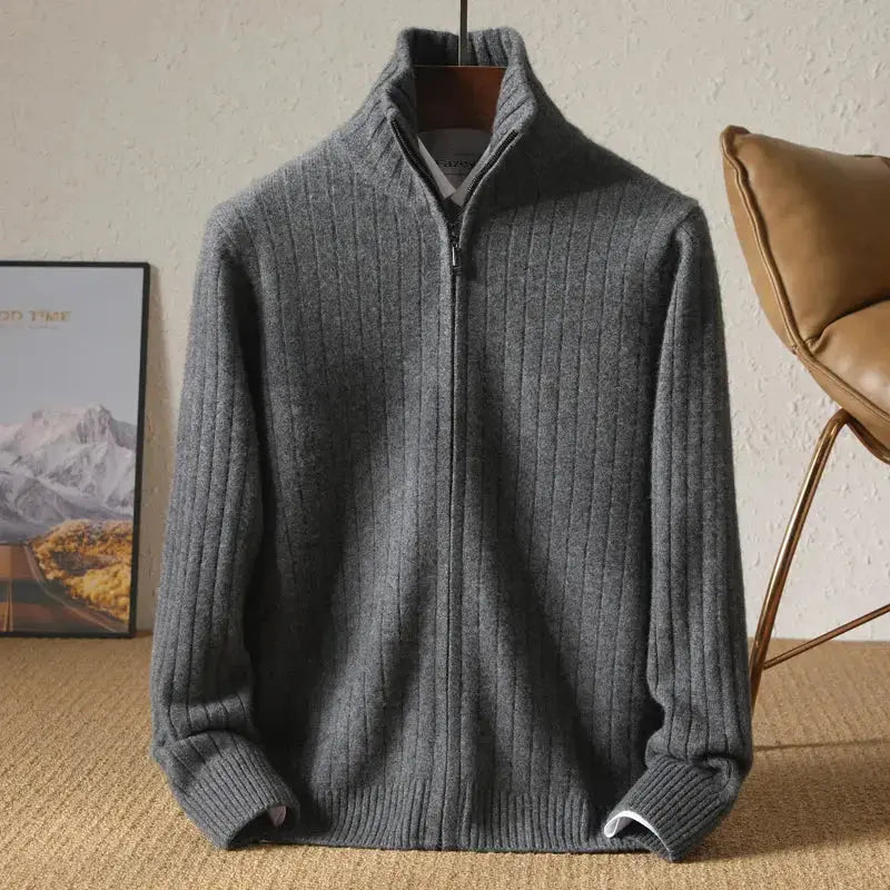 Vest - Blend Stripe Pattern And Flat Layering Shape