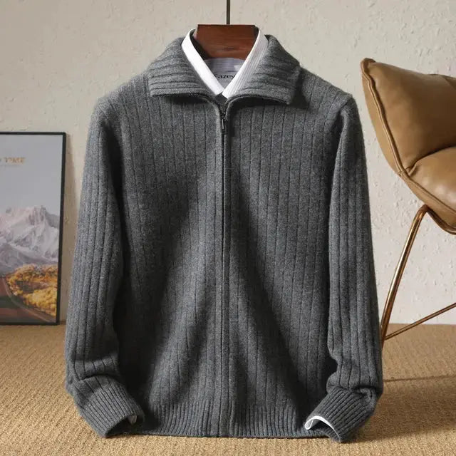 Vest - Blend Stripe Pattern And Flat Layering Shape