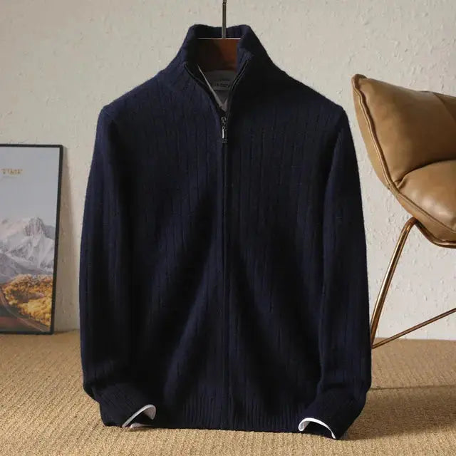Vest - Blend Stripe Pattern And Flat Layering Shape