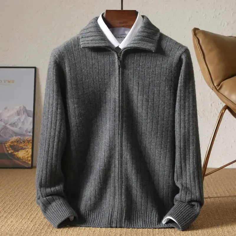 Vest - Blend Stripe Pattern And Flat Layering Shape
