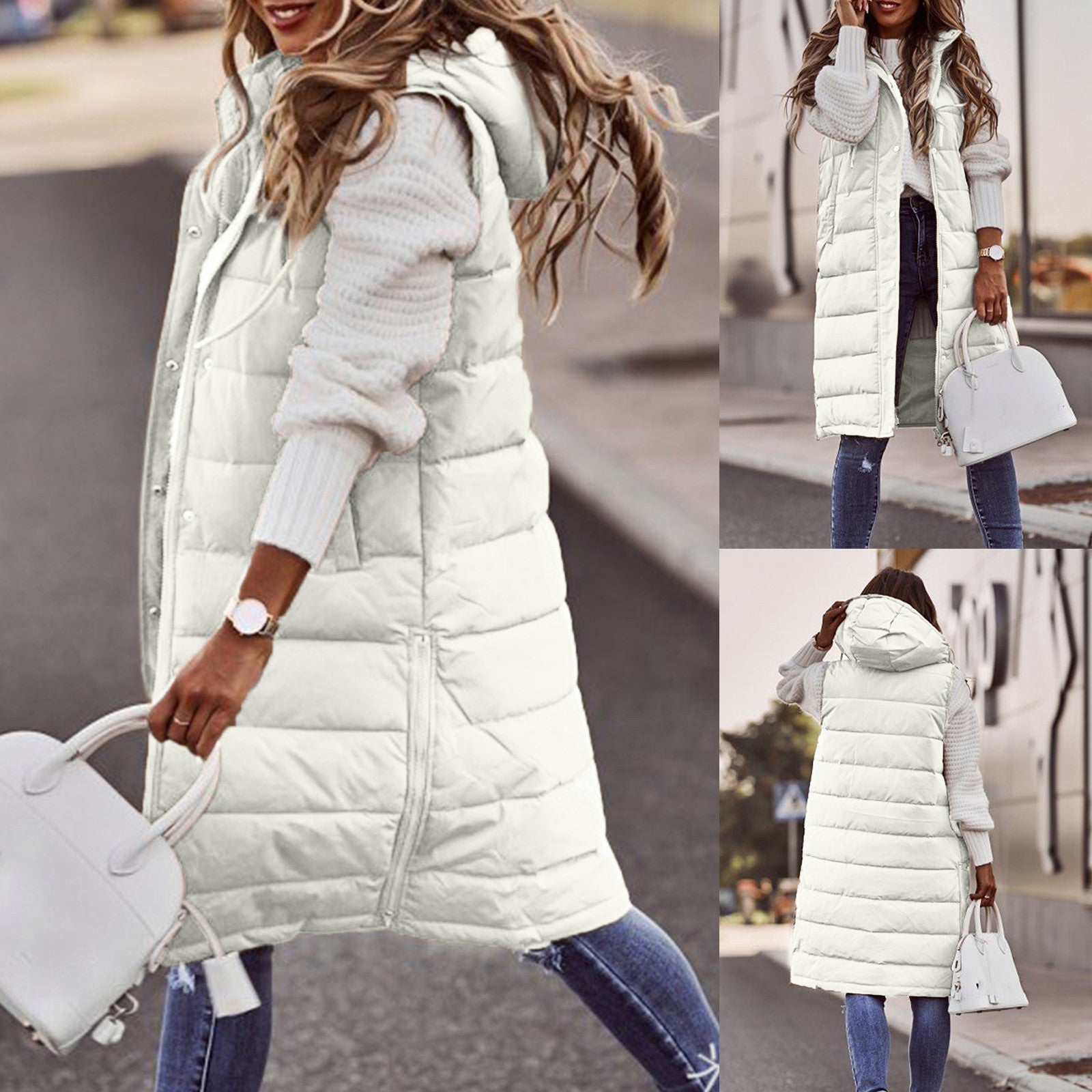 Vest – Polyester Blend Long Hood & Core Warmth Cover
