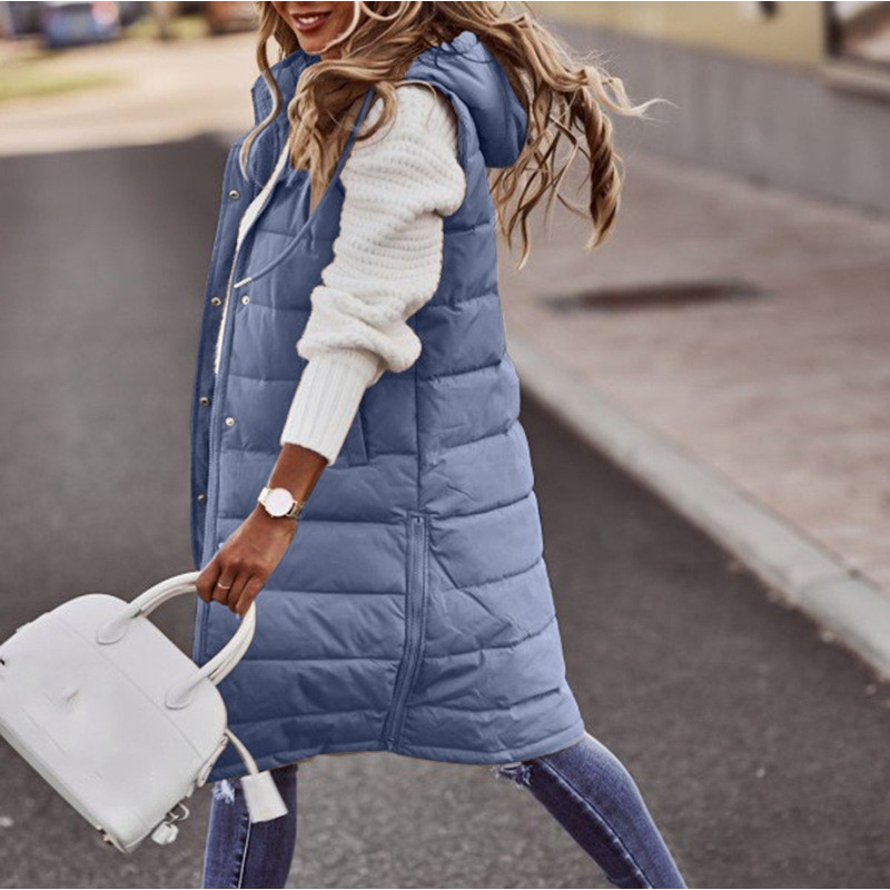 Vest – Polyester Blend Long Hood & Core Warmth Cover