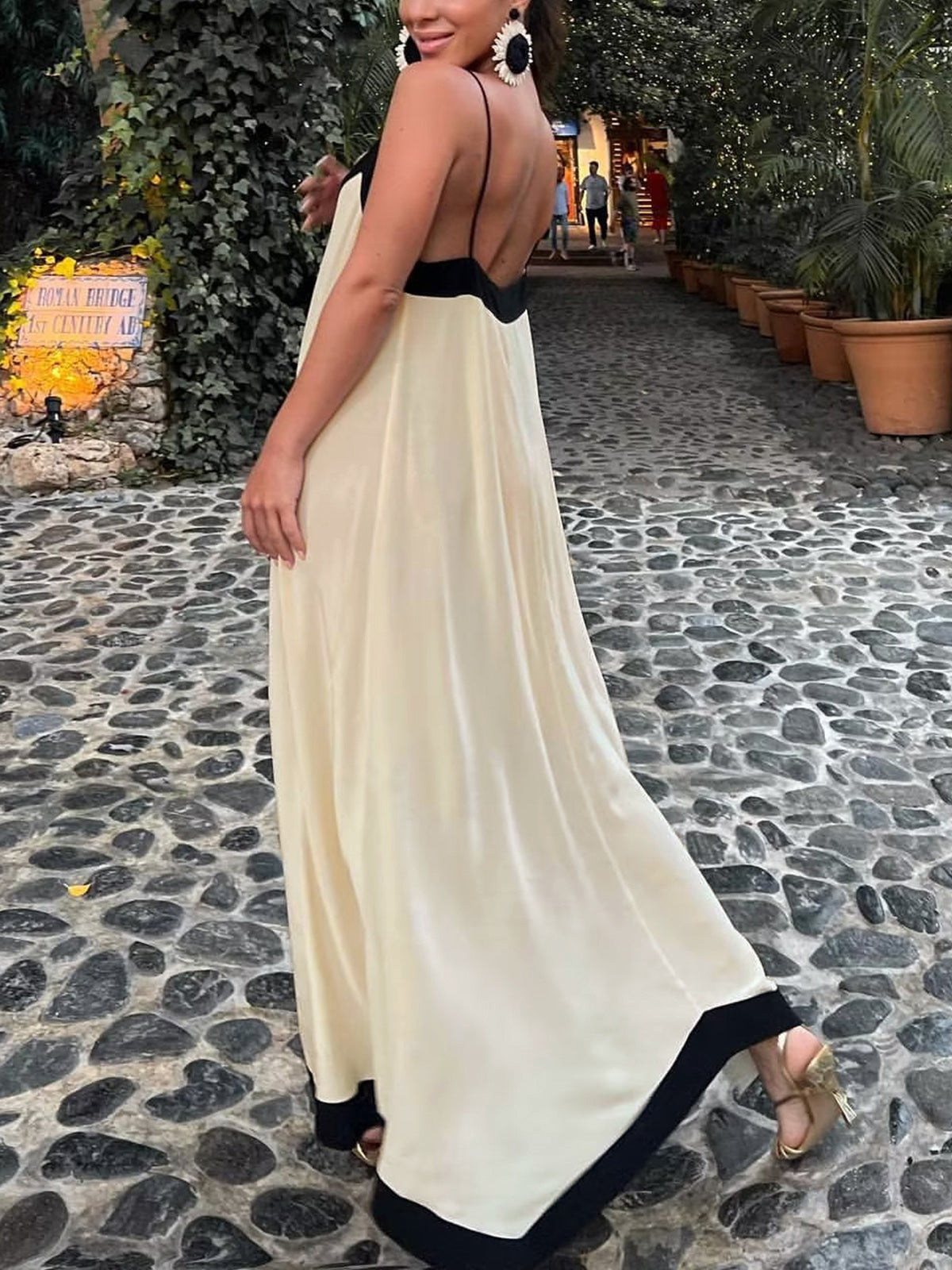 Women's Cotton Summer Maxi Dress-4