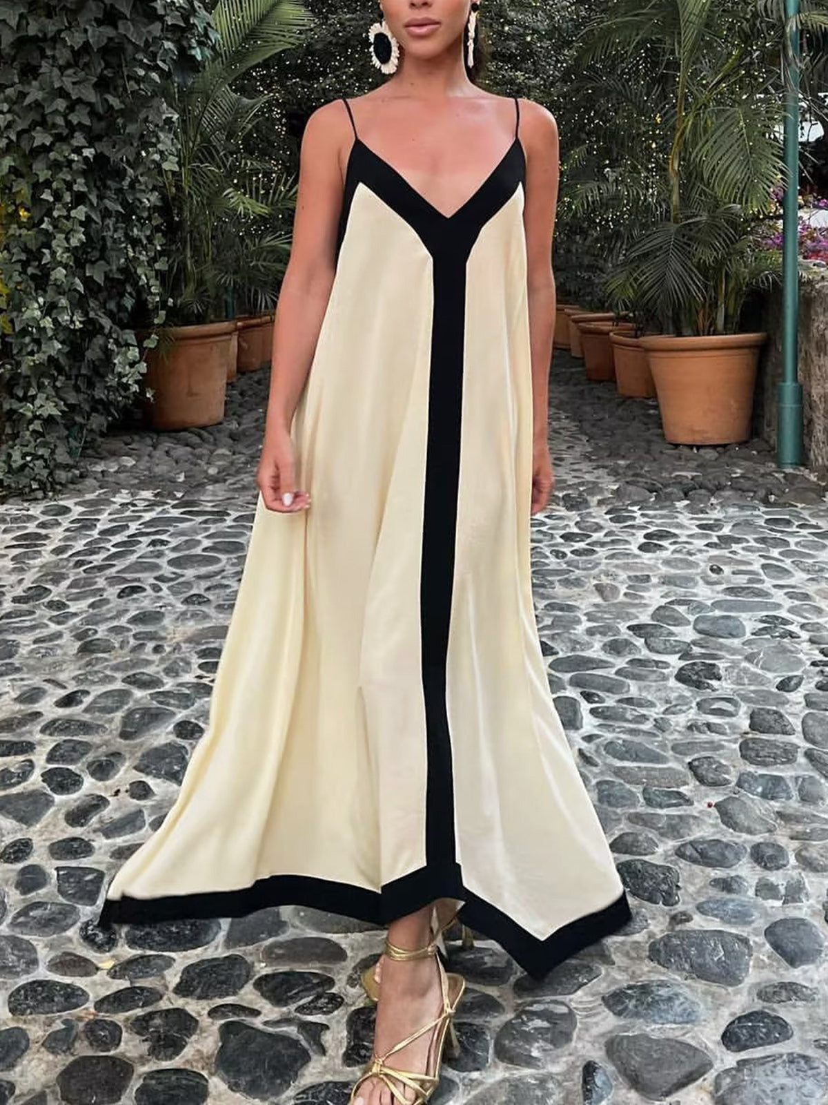 Variant image for Women's Cotton Summer Maxi Dress-1