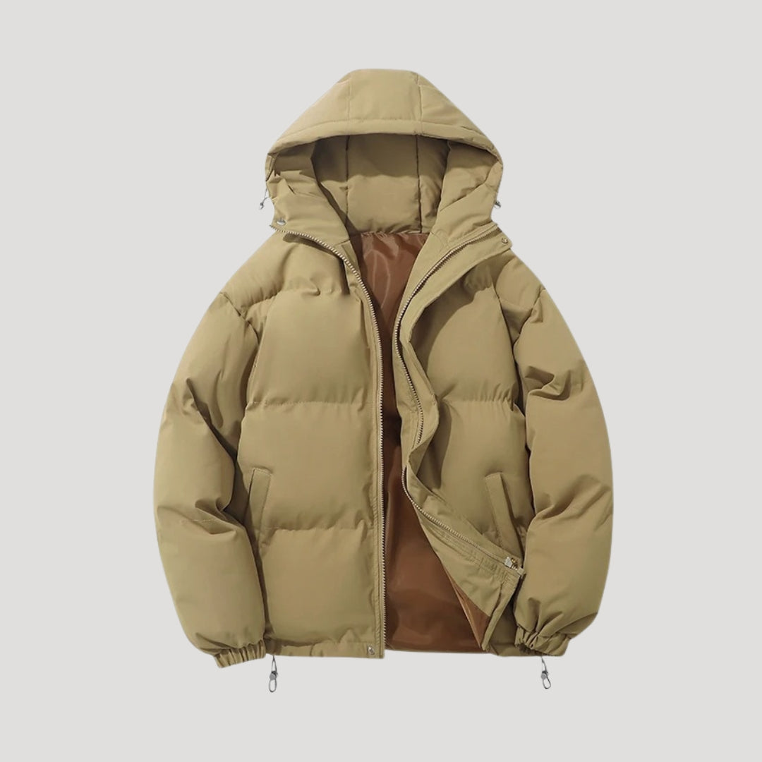Women's Black Puffer Jacket with Hood for Winter 6