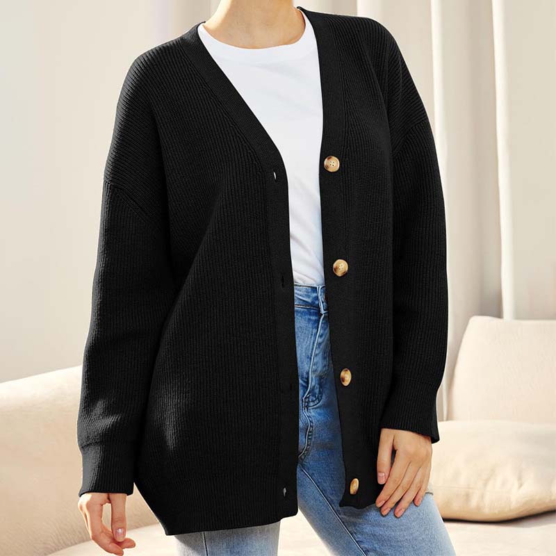 Women's Casual Oversized Vest with Button Closure 5