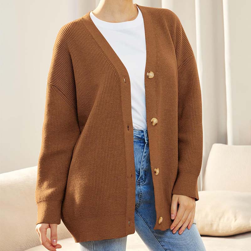 Women's Casual Oversized Vest with Button Closure 8