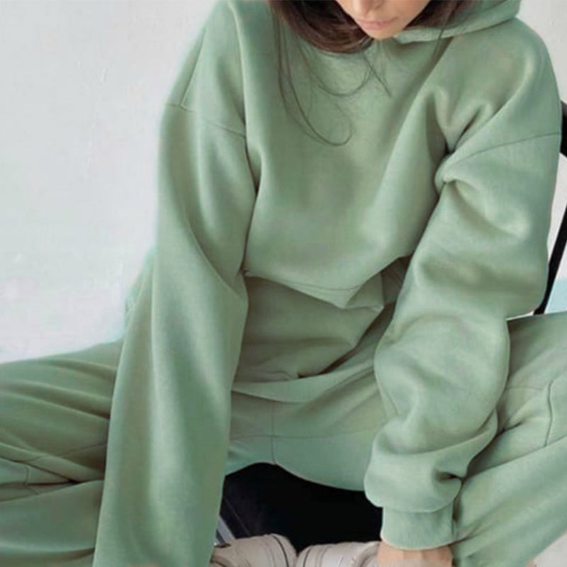 Women's Jogging Suit Tracksuit with Cozy Hoodie and High-Waisted Pants 6