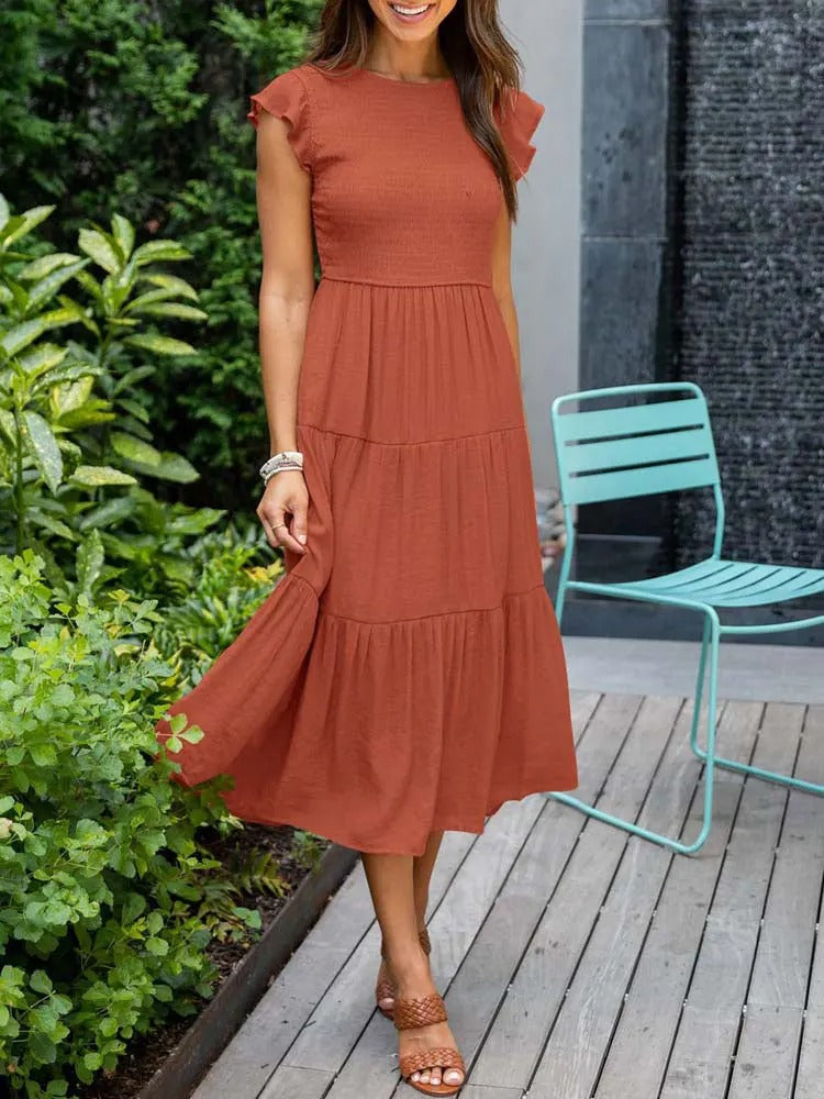 Women's Layered Maxi Dress for Effortless Summer Elegance 0