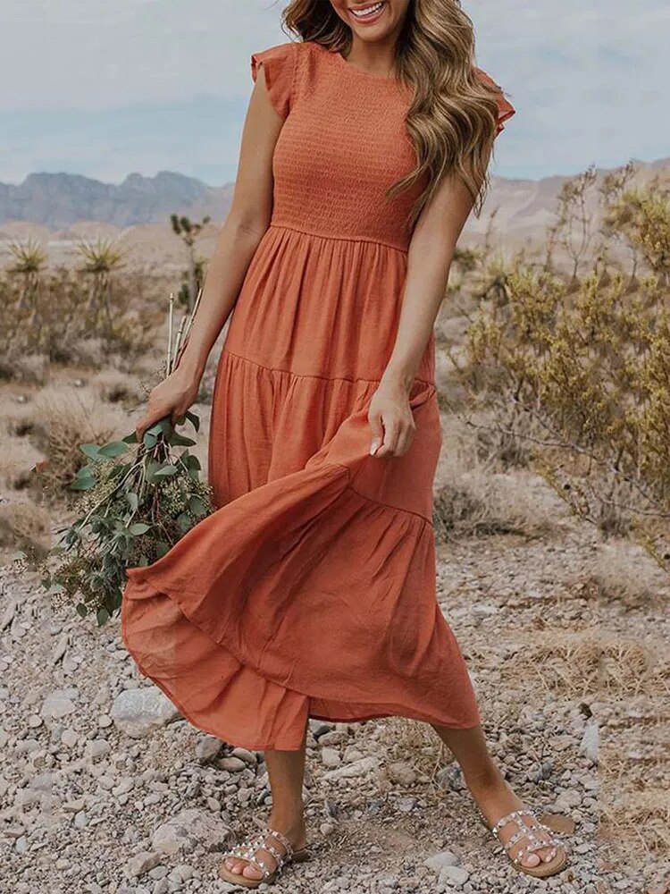 Women's Layered Maxi Dress for Effortless Summer Elegance 1