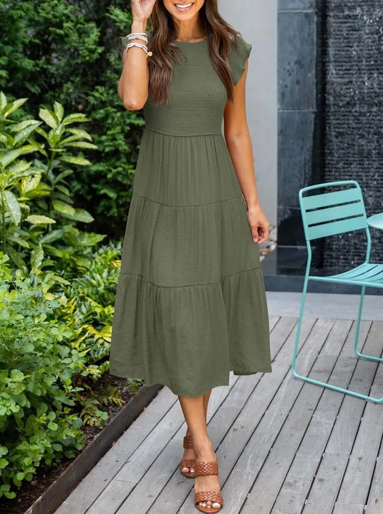 Women's Layered Maxi Dress for Effortless Summer Elegance 12