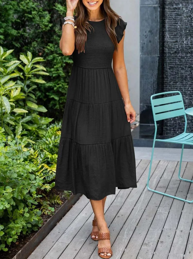 Women's Layered Maxi Dress for Effortless Summer Elegance 14