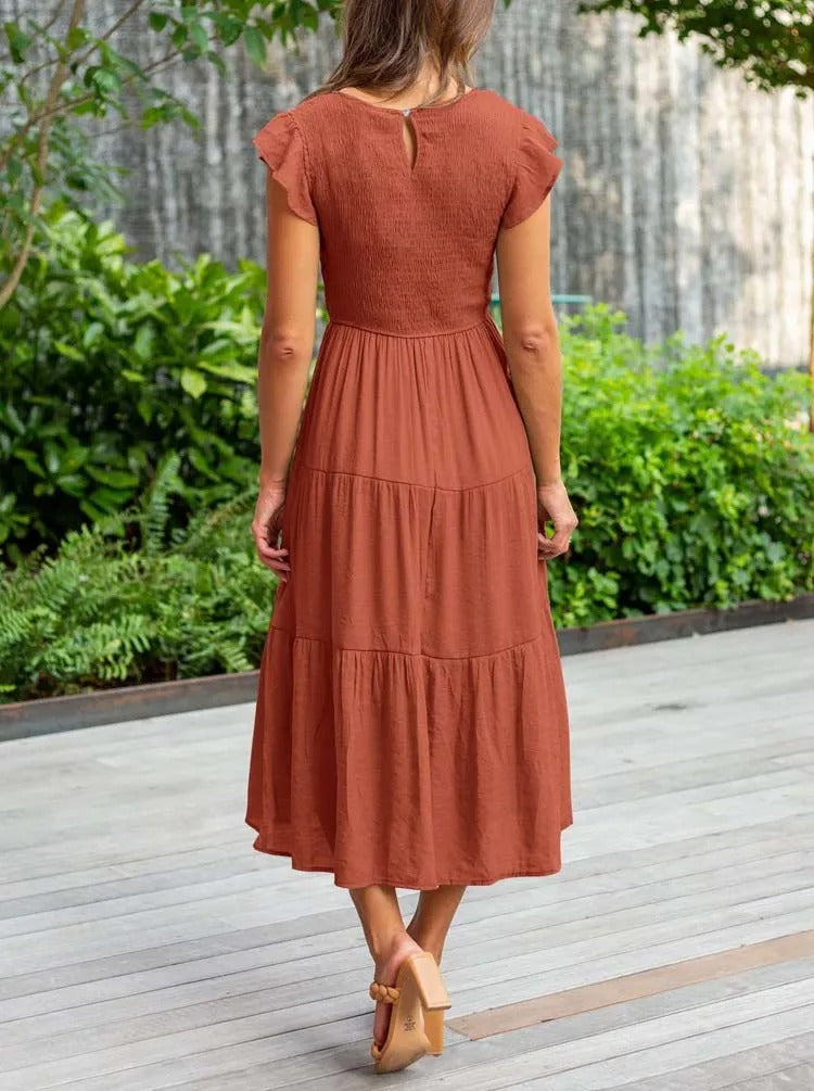 Women's Layered Maxi Dress for Effortless Summer Elegance 2