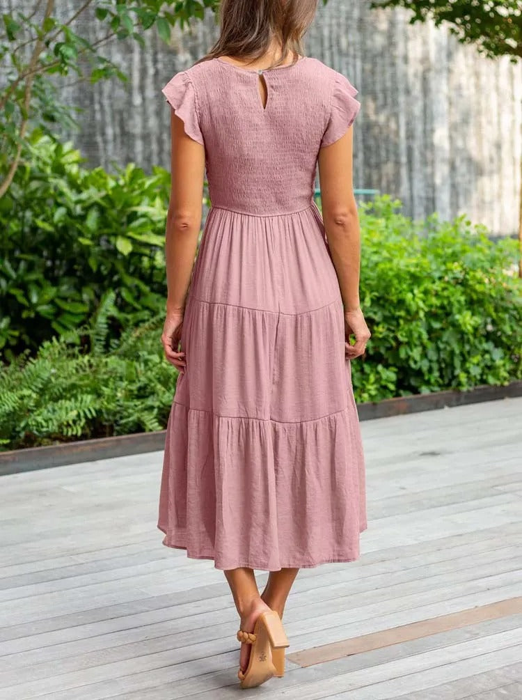 Women's Layered Maxi Dress for Effortless Summer Elegance 4