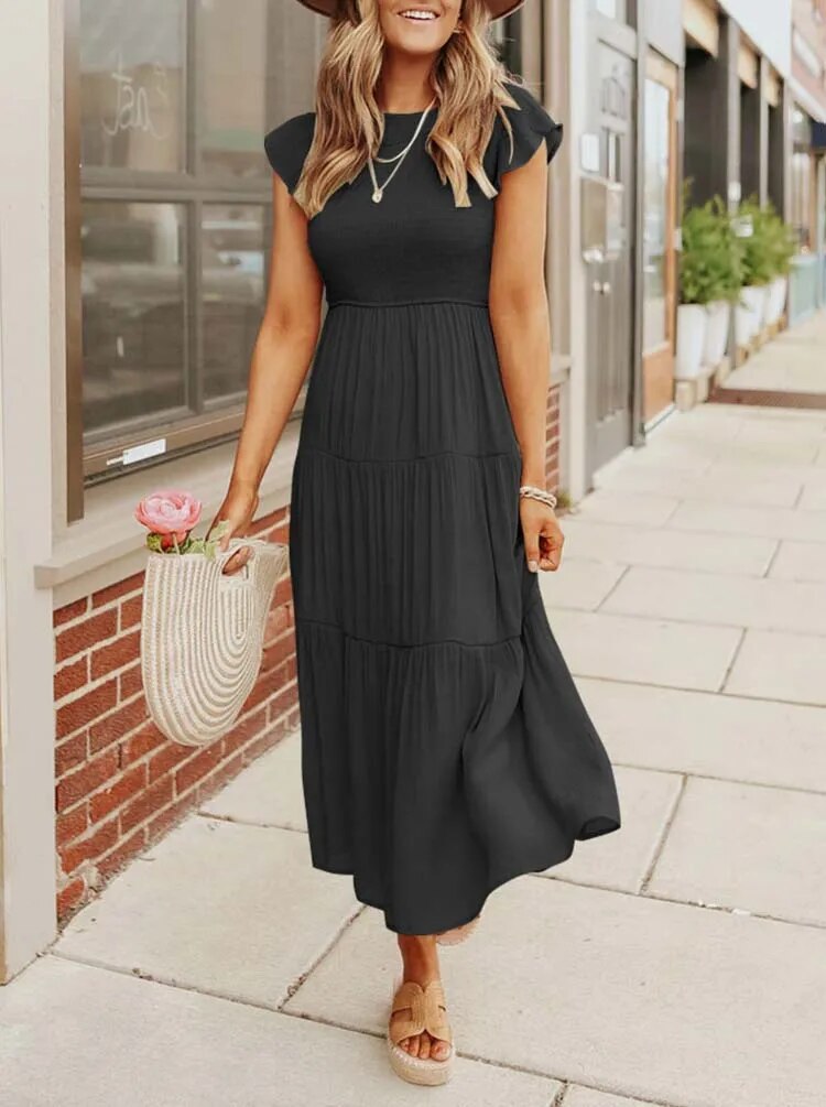 Women's Layered Maxi Dress for Effortless Summer Elegance 6