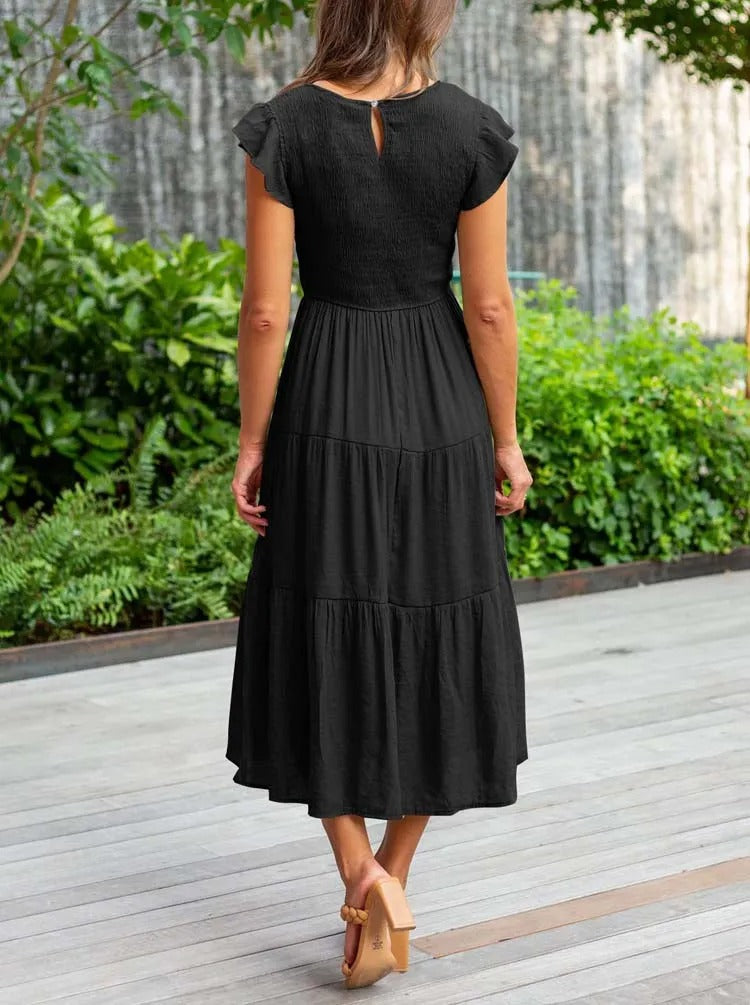Women's Layered Maxi Dress for Effortless Summer Elegance 7