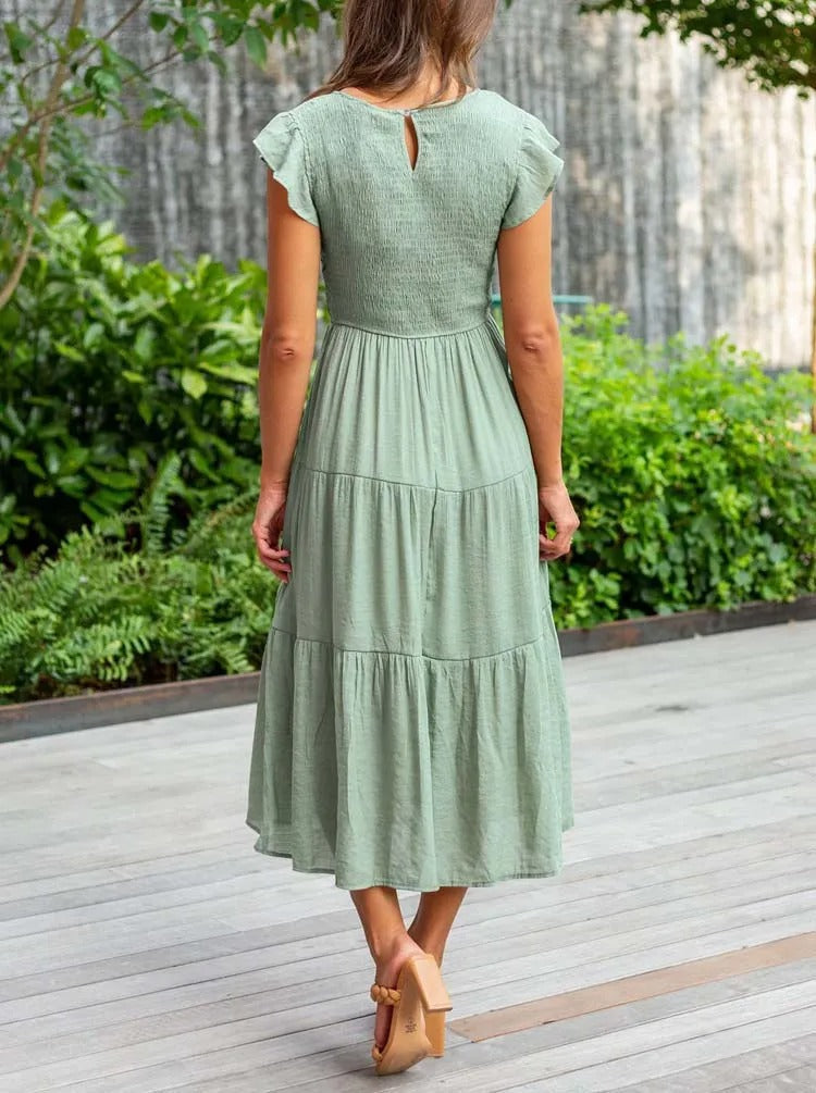 Women's Layered Maxi Dress for Effortless Summer Elegance 8