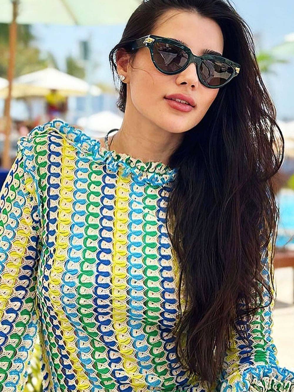 Women's Long Sleeve Dress with Unique Pattern 6
