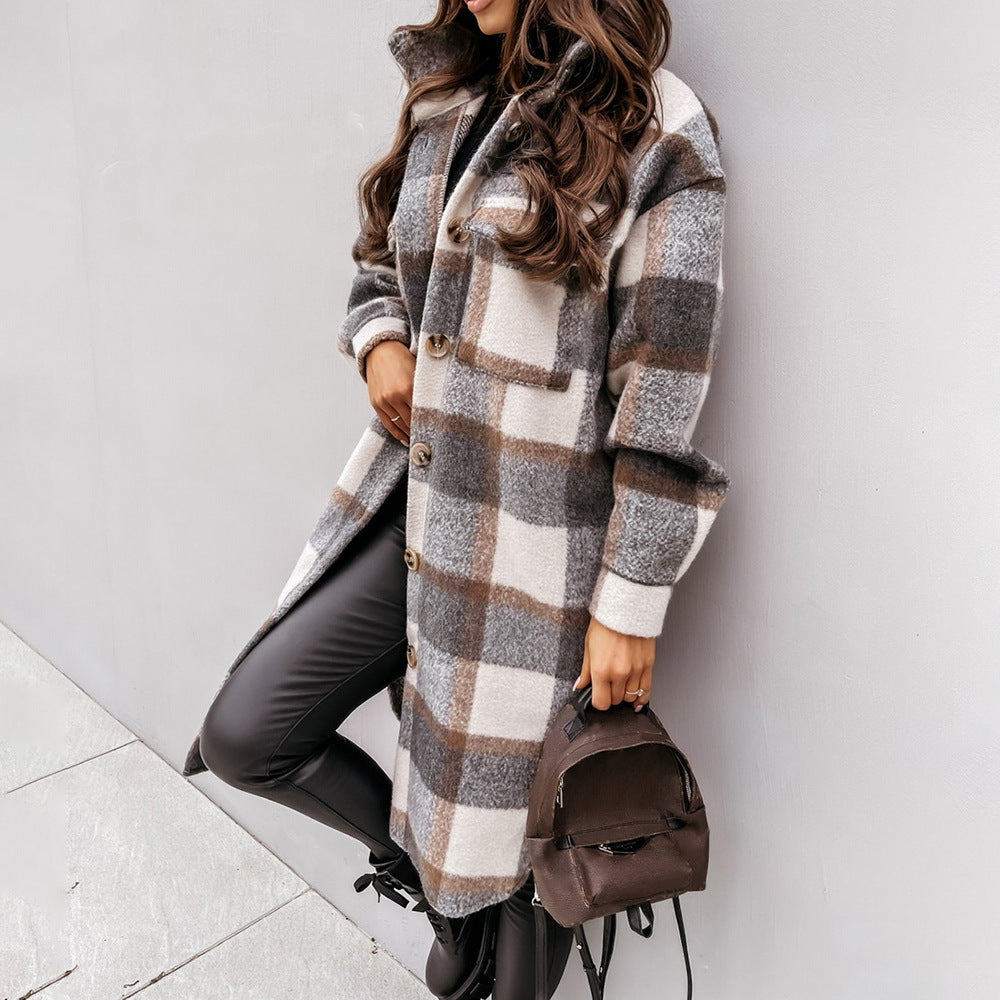 Women's Long Wool Coat - Elegant Warmth for Chilly Days 3