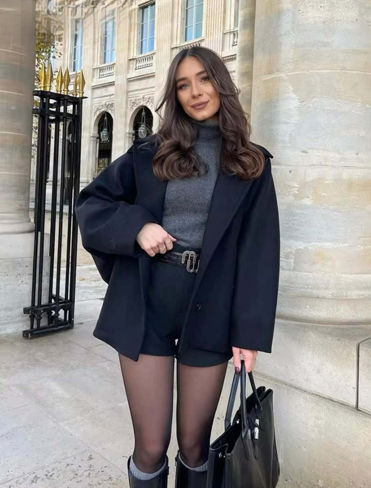 Women's Oversized Wool Coat for Winter 4