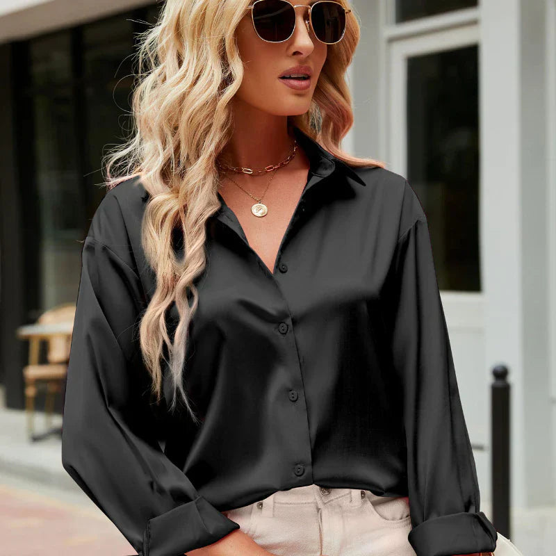 Women's Satin Summer Blouse for Casual and Formal Events 5
