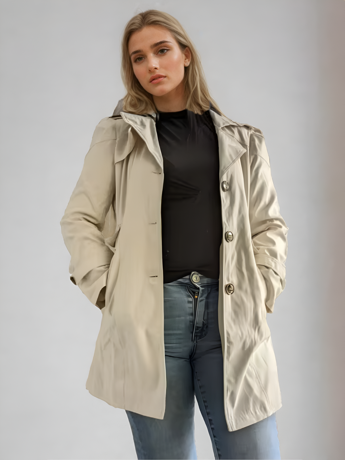 Women's Tailored Trench Coat for Elegant Style 1