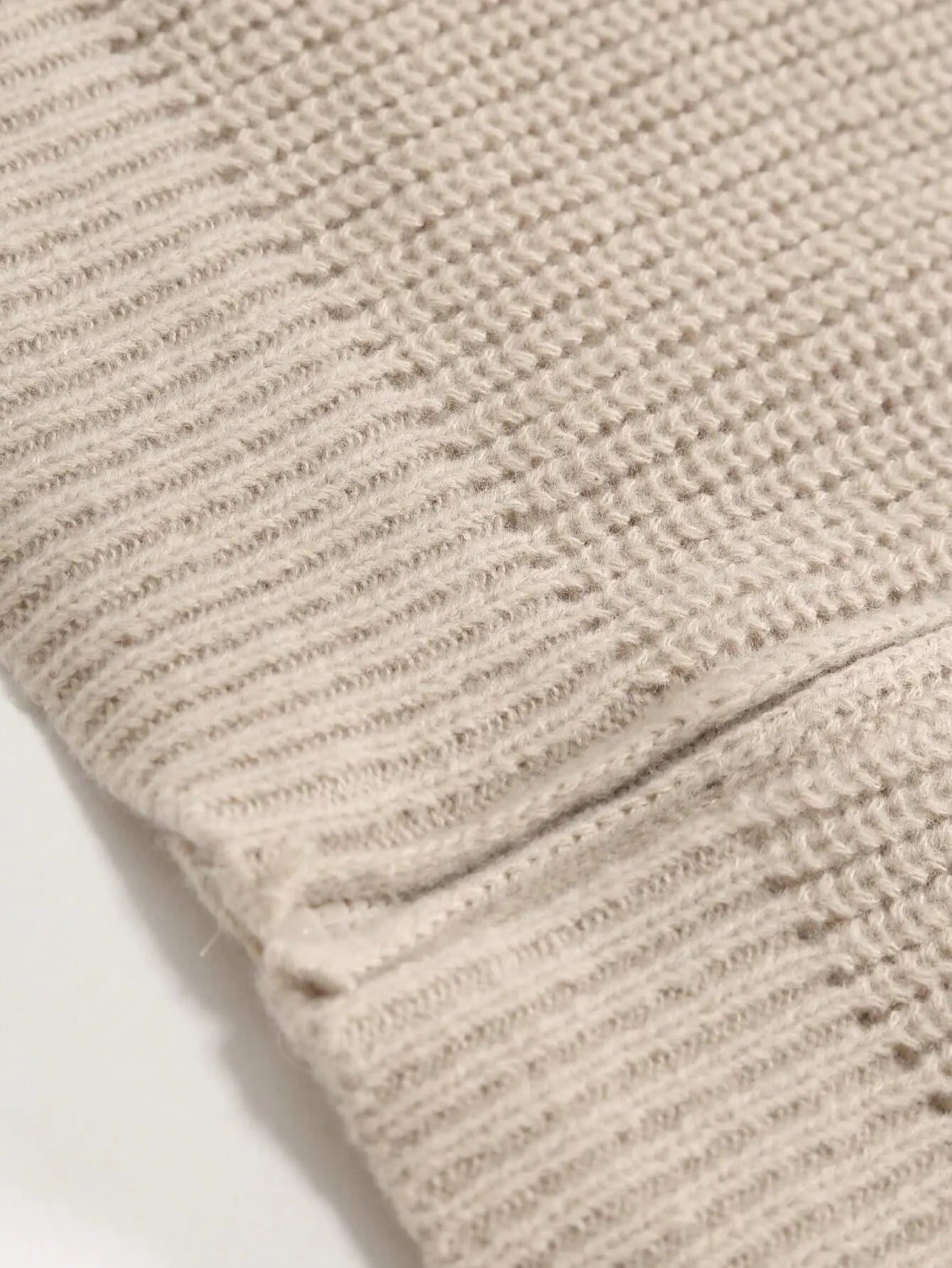 Zip Cardigan - Soft Blend Ribbed Panel And Two Way Zipper