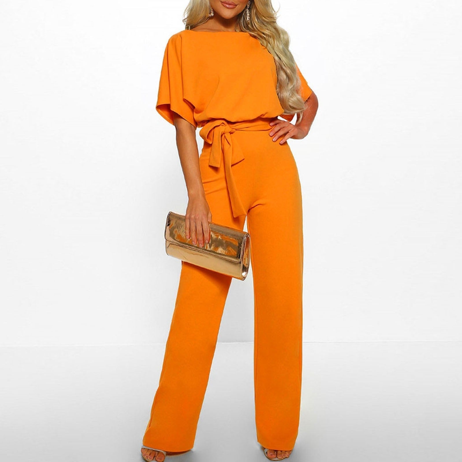 Variant image for Women's Cotton Jumpsuit Elegant Chic Style-37