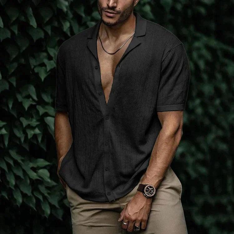 Variant image for Men's Linen Shirt Summer Style-13